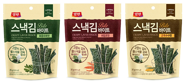 짭쪼름한 국민반찬 '김' 스낵으로 대변신