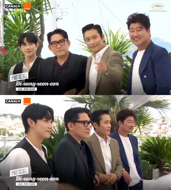 송강호‧이병헌‧임시완 그리고 한재림, ‘비상선언’ 칸 포토콜