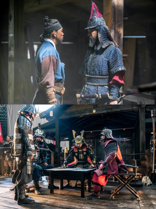 ‘한산: 용의 출현’ 박해일·변요한, 조선군 VS 왜군 팀워크 스틸