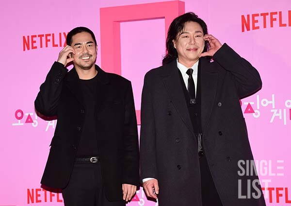 [포토] 전석호- 김법래 '오징어 게임' 시즌2 사랑해 주세요'