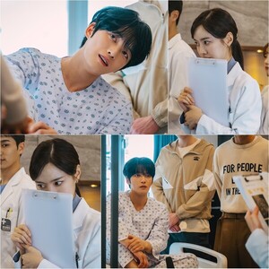 '나쁜 기억 지우개' <b>김재중</b>, <b>진세연</b>에 무차별 직진 <b>플러팅</b>...코믹 차력쇼
