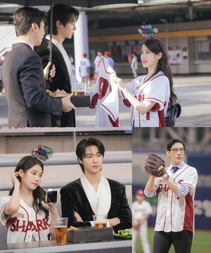 '21세기 대군부인' 아이유 -변우석, '대군쀼' 야구장 데이트 포착