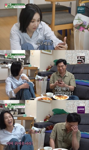 '미우새' 임원희, <b>베이비복스 이희진</b>에 이마 플러팅...윤은혜 "언니 설렌...