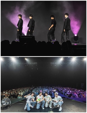 원어스, 홍콩 팬콘서 '<b>첨밀밀</b>' OST 커버→독보적 퍼포먼스