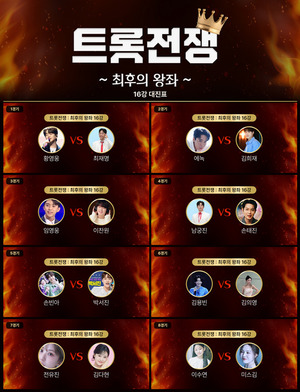 임영웅·이찬원→전유진·김다현, '<b>트롯</b>대전' 16강 격돌