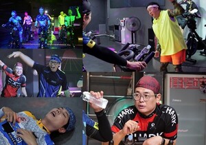'놀면 뭐하니?' 유재석, <b>스피닝</b> 센터 활약…주우재·정준하 탈진