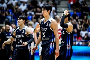 한국 <b>남자농구</b>, 이현중 투입에도 레바논에 74-93 <b>완패</b>…조 최하위